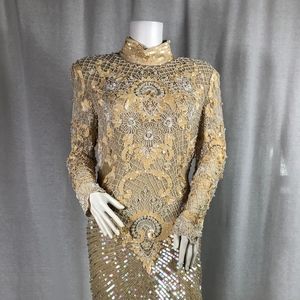 Beaded Evening Gown Size 8